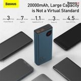  Pin dự phòng sạc nhanh Baseus Adaman Metal Digital Display Quick Charge Power Bank cho Smartphone/ iPad/ Macbook/ Laptop (65W, 20000mAh, QC3.0/ PD3.0/ SCP/ AFC Quick charge Power Bank) 