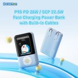  Pin Dự Phòng ROCK Doraemon P95/P99 10000mAh/20000mAh 22.5W (with Built-in Type-C + Lightning Cable) 