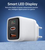  Củ Sạc Nhanh C+A Choetech PD6052 Display 35W (US Plug) 
