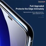  Kính cường lực chống trầy, chống bụi Baseus full-screen curved tempered glass screen protector For iP 11/11Promax/iPX (2 Pcs, Pasting Artifact, Che màng loa) 