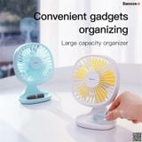  Quạt mini để bàn Baseus Baseus Pudding-Shaped Fan ( 3 mức tốc độ - Mini USB Air Cooling Fan Clip Desk Fan) 