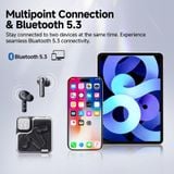  Tai nghe Không Dây TWS QCY MeloBuds Neo (Bluetooth v5.3, Digital Display, 6H, 4 Mics ENC Clear Call, IPX5, 68ms Low Latency, Multipoint Connection) 