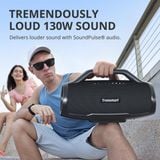  Loa Bluetooth Tronsmart Bang Max 130W, Cổng Micro có dây, Cổng kết nối Guitar 