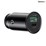  Tẩu sạc xe hơi hỗ trợ sạc nhanh VOOC Baseus Circular Metal PPS Quick Charger Car Charger ( 30W , VOOC , Aluminum Alloy) 