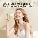  Quạt Cầm Tay Mini ROCK Mini Handheld High-Speed Fan (5W, LED Smart Display, 6H, 9m/s Wind Speed, 5-Speed Adjustable Settings, 3000mAh, 17400RPM) 