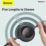  Cáp sạc dây rút 3 đầu Baseus Bright Mirror 3 in 1 (Type C/ Micro USB/ Lightning, 3.5A/ 1.2m, Retractable Fast Charge  Data Cable) 