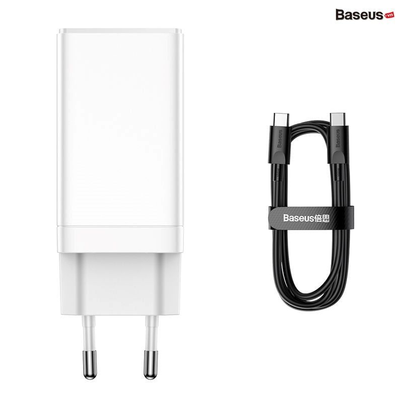  Bộ Sạc Nhanh Baseus GaN3 Pro Fast Charger 2C+U 65W  Baseus Xiaobai Type-C to Type-C 100W 
