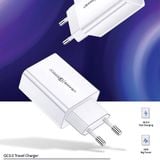  Combo Củ Sạc Nhanh USAMS CC083 18W (QC3.0, Kèm Cáp Micro USB/Lightning/Type-C) 