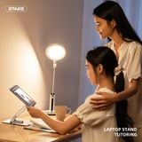  Đế tản nhiệt Laptop - Tablet để bàn Rtako RS-CP84 Rotating Laptop Stand (Xoay 360°) 