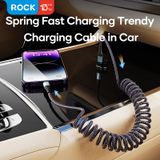  Cáp Sạc Nhanh C to Lightning ROCK Spring Coil 20W (1.5M, 3A, Nylon Braided) 