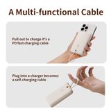  Pin Dự Phòng ROCK TieTie with Lightning Built-in Cable 10000mAh 20W 