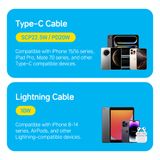  Pin Dự Phòng ROCK Doraemon P95/P99 10000mAh/20000mAh 22.5W (with Built-in Type-C + Lightning Cable) 