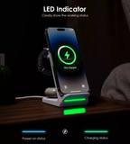  Đế Sạc Không Dây Từ Tính Qi 4-in-1 Choetech T608 15W (Detachable Watch Charger) 