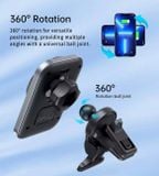  Giá Đỡ Ô Tô Kiêm Sạc Không Dây Choetech T206 15W (Gắn Cửa Gió) 