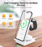  Đế Sạc Không Dây Từ Tính Qi 4-in-1 Choetech T608 15W (Detachable Watch Charger) 