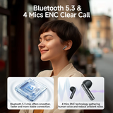  Tai Nghe Không Dây TWS QCY AilyBuds Clear (Bluetooth v5.3, 5H, ENC) 