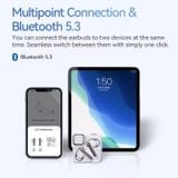  Tai nghe Không Dây TWS QCY MeloBuds Neo (Bluetooth v5.3, Digital Display, 6H, 4 Mics ENC Clear Call, IPX5, 68ms Low Latency, Multipoint Connection) 