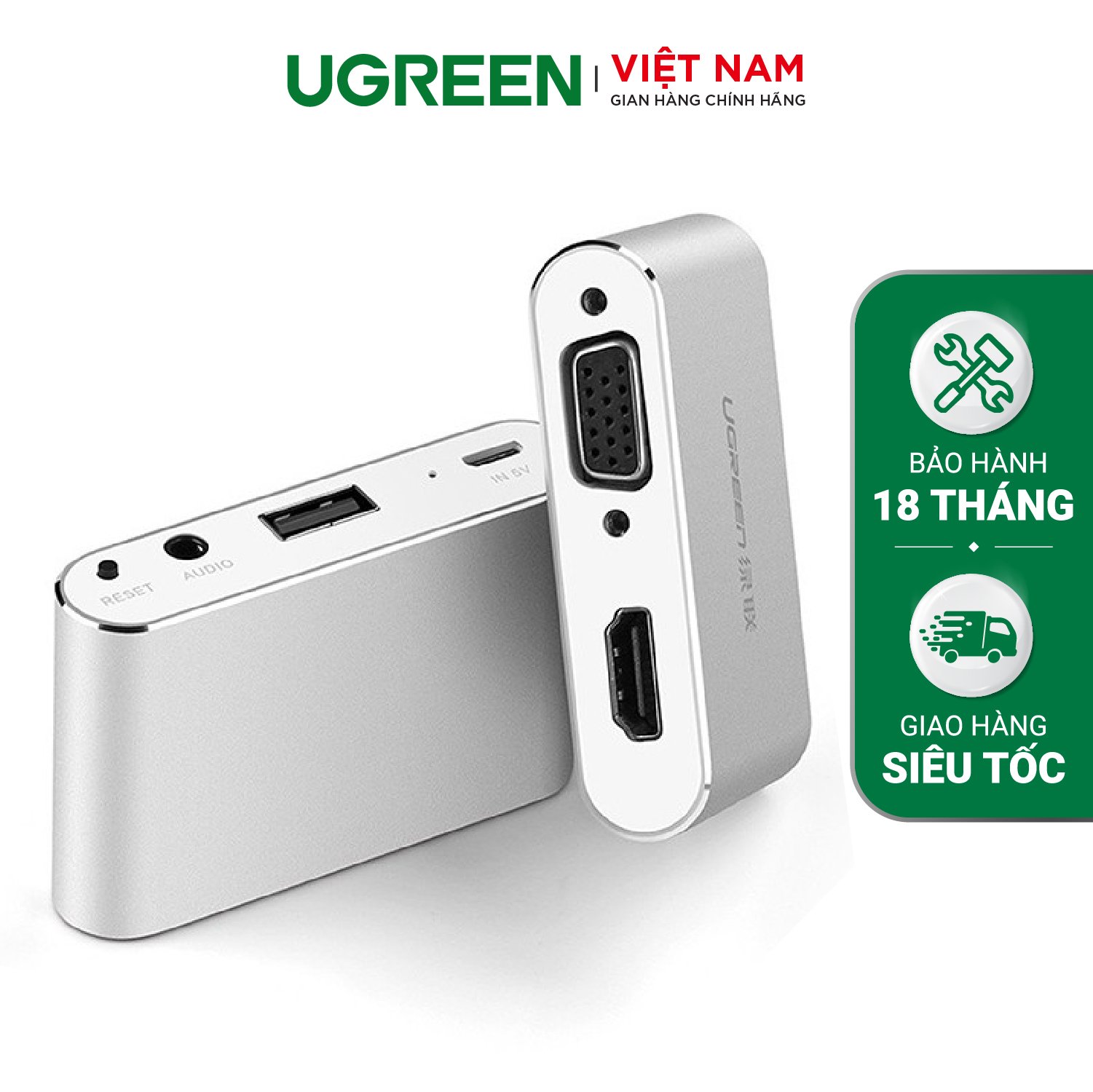 Bộ chuyển đổi đa năng Lightning Micro USB Type-C sang HDMI và VGA cho –  Promax Studio