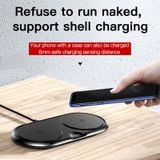  Đế sạc nhanh không dây Baseus Dual Wireless Charger cho iPhone 8/ iPX /iP2018/ Samsung S8/ S9/ Note 8/9 (10W,Qi Wireless Quick Charger) 