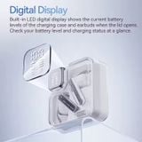 Tai nghe Không Dây TWS QCY MeloBuds Neo (Bluetooth v5.3, Digital Display, 6H, 4 Mics ENC Clear Call, IPX5, 68ms Low Latency, Multipoint Connection) 