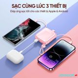  Sạc dự phòng Joyroom Jelly Series 22.5W tích hợp 2 dây sạc Type-C+Lightning (10000mAh/20000mAh) 