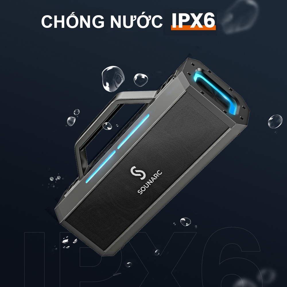 chube Loa SOUNARC K1 Karaoke Party Speaker kháng nước IPX6