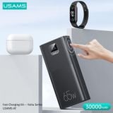  Pin Dự Phòng USAMS CD185 30000mAh 65W (Digital Display, Kèm cáp C to C 100W, PD/QC/FCP/AFC) 