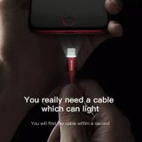  Cáp sạc đầu kim loại siêu bền Baseus Shining Cable with Jet Metal cho  iPhone/ iPad ( 2A, LED Lighting, Fast Charing) 