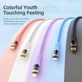  Cáp Sạc Nhanh USB to Lightning ROCK Z21 Transparency Series 2.4A (1.2m) 