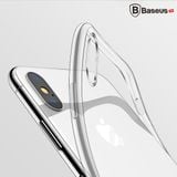  Ốp lưng Silicone trong suốt chống bụi Baseus Simple Case cho iPhone X ( Soft Silicone, Dirt-resistant Case) 
