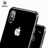  Ốp lưng Silicone trong suốt chống bụi Baseus Simple Case cho iPhone X ( Soft Silicone, Dirt-resistant Case) 