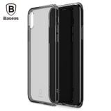  Ốp lưng Silicone trong suốt chống bụi Baseus Simple Case cho iPhone X ( Soft Silicone, Dirt-resistant Case) 