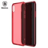  Ốp lưng Silicone trong suốt chống bụi Baseus Simple Case cho iPhone X ( Soft Silicone, Dirt-resistant Case) 