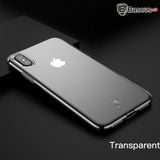  Ốp lưng Silicone trong suốt chống bụi Baseus Simple Case cho iPhone X ( Soft Silicone, Dirt-resistant Case) 