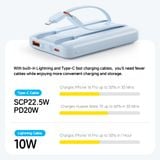  Pin Dự Phòng ROCK Doraemon P95/P99 10000mAh/20000mAh 22.5W (with Built-in Type-C + Lightning Cable) 