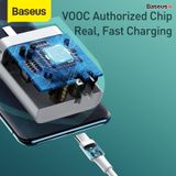 Bộ cốc sạc và dây cáp hỗ trợ sạc nhanh VOOC 4.0 Baseus Speed PPS Quick Charger C+A（With 1m 5A U-C Flash Cable, 30W） 