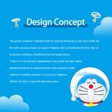  Máy Khuếch Tán Hương Thơm ROCK Doraemon Solar-Powered Rotating 