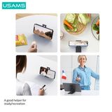  Đế giữ điện thoại xếp gọn USAMS ZJ070 Spring Folding Desktop Tablet/Phone Stand 