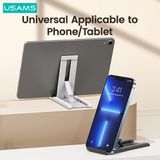  Đế giữ điện thoại xếp gọn USAMS US-ZJ070 Spring Folding Desktop Tablet/Phone Stand 