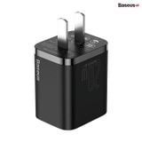  Bộ sạc nhanh, nhỏ gọn Baseus Super Si Quick Charger 20W dùng cho iPhone 12/iP11/XS Max (Type C, 20W/18W, PD/ QC3.0 Quick charger) 