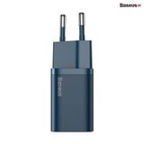  Bộ sạc nhanh, nhỏ gọn Baseus Super Si Quick Charger 20W dùng cho iPhone 12/iP11/XS Max (Type C, 20W/18W, PD/ QC3.0 Quick charger) 