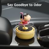  Mô Hình Trang Trí Tích Hợp Khuếch Tán Hương Thơm ROCK Crayon Shinchan Solar-Powered (Xoay 360°) 