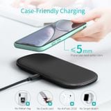  Đế sạc nhanh không dây 2 in 1 Choetech T535-S 5-Coil Dual Wireless Fast Charger 