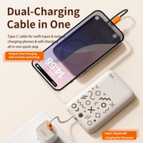  Pin Dự Phòng ROCK P28 with Cable 10000mAh 20W (Tích Hợp Nam Châm Giữ Điện Thoại) 