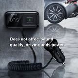  Bộ tẩu sạc đa năng trên xe hơi Baseus T Typed S-16 Wireless MP3 Car Charger (3.5mm, TF card, USB*2, LED screen, Hi-Fi sound quaility) 