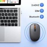  Chuột không dây Bluetooth & 2.4GHz Baseus F01B Tri-Mode Wireless Mouse Baby cho Laptop/Macbook/iPad/Tablet (1600dpi, 3 in 1 Wireless Mode 2.4GHz/Bluetooth 5.0/BT3.0) 