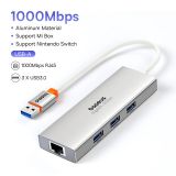  Hub Mở Rộng Baseus PortalJoy Series 4-Port Dùng Cho Laptop Macbook Smartphone (HUB USB 3.0 RJ45 1000Mbps) 