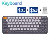  Bàn Phím Không Dây Baseus Creator Wireless Tri-Mode Keyboard cho Laptop/Macbook/iPad (2.4Ghz/Bluetooth, Kết nối 3 thiết bị, Thiết Kế Tiện Dụng Với Độ Bền Cao) 