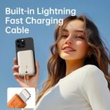  Pin Dự Phòng ROCK TieTie with Lightning Built-in Cable 10000mAh 20W 
