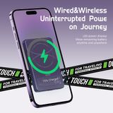  Pin Sạc Dự Phòng Không Dây Tích Hợp Nam Châm ROCK P90 Travel Series Magnetic Wireless Power Bank (10000mAh, 20W) 